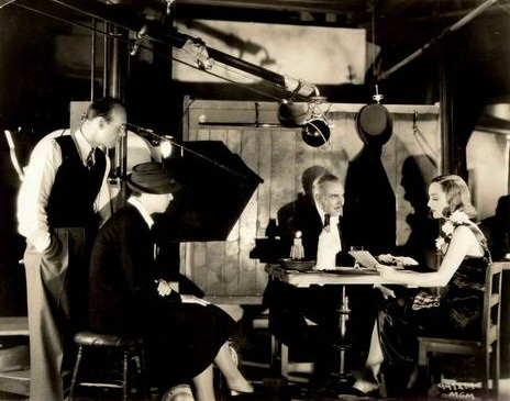 1937. On the 'Bride Wore Red' set.