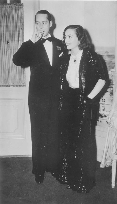 Circa 1937, with husband Franchot Tone.