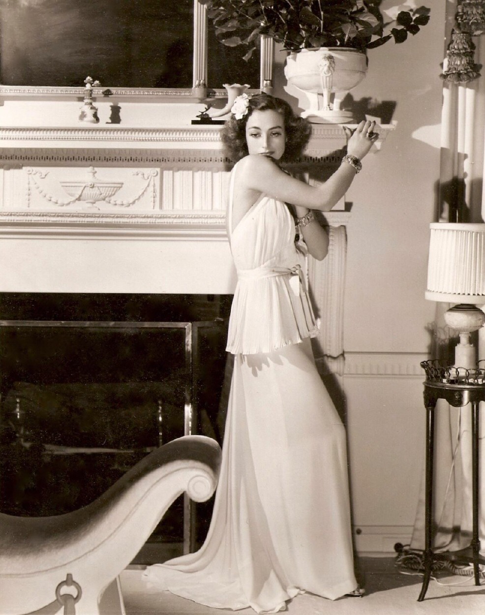 Circa 1936 at home, by Hurrell.