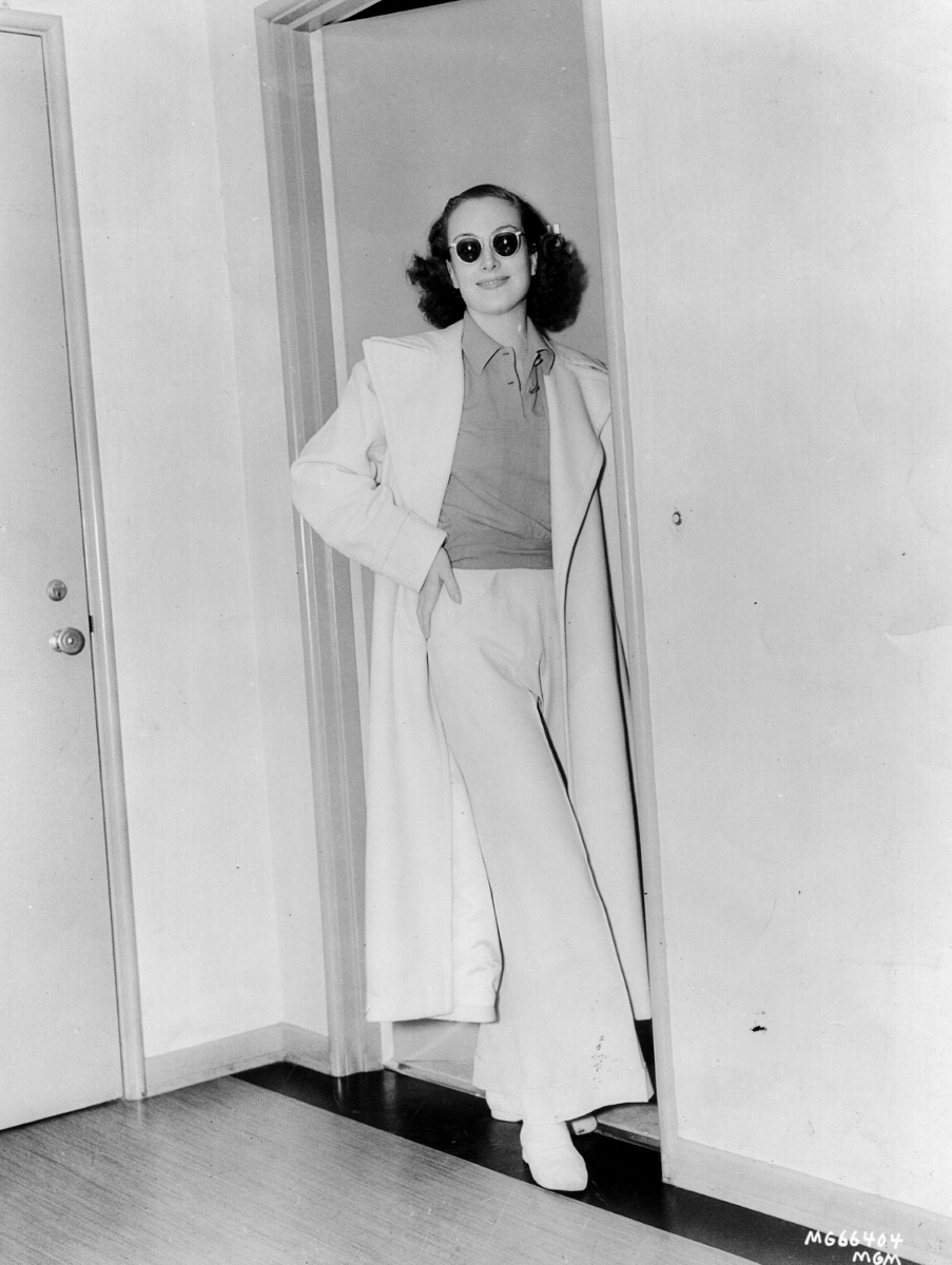 1937. On the set of 'Mrs. Cheyney.'