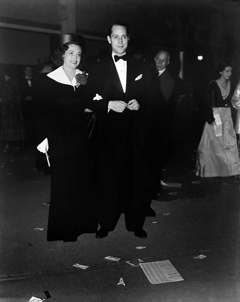 1936. With husband Franchot Tone.