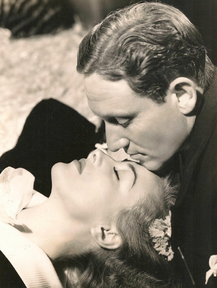 1938. 'Mannequin' publicity with Spencer Tracy.