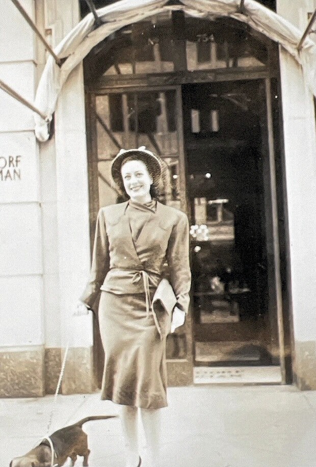 Circa 1939 at Bergdorf Goodman in NYC. Shot by secretary Betty Barker.