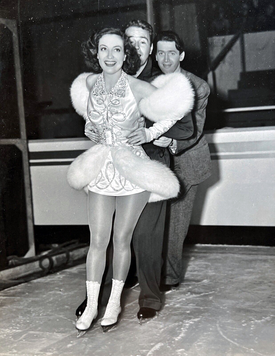 'Ice Follies of 1939' publicity with Lew Ayres and James Stewart.