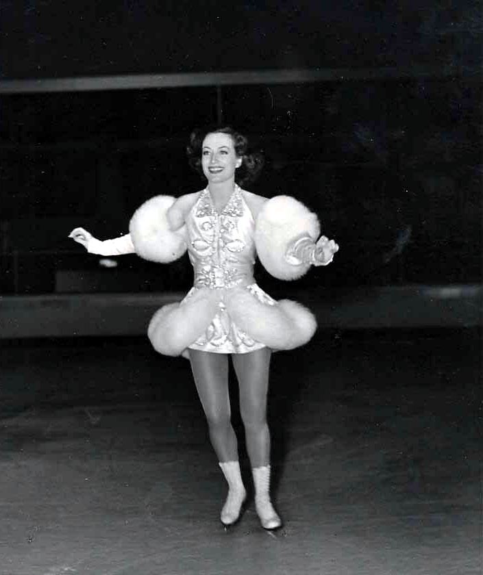 On the set of 'Ice Follies of 1939.'