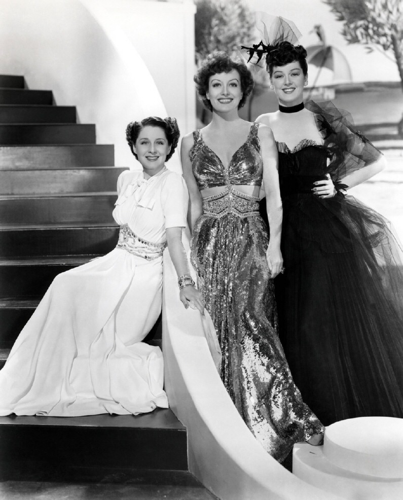 With Norma Shearer and Rosalind Russell.