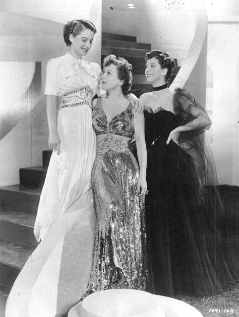 With Norma Shearer and Rosalind Russell.