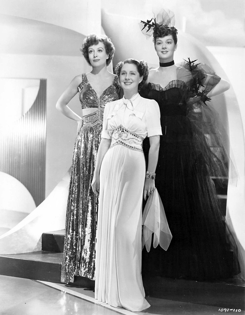 1939. Publicity for 'The Women' with Norma Shearer and Rosalind Russell.