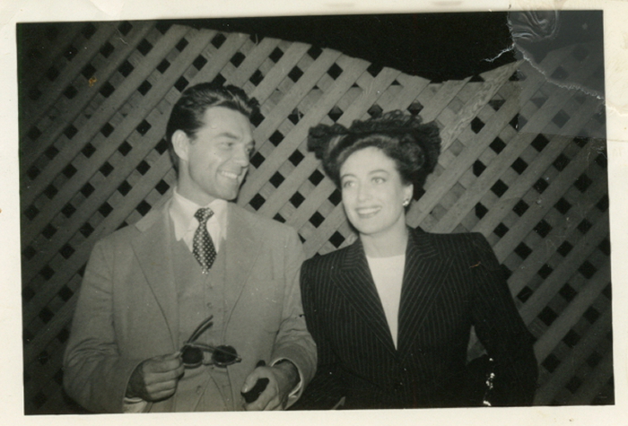 Circa 1942. Candid snapshot with husband Phil Terry.