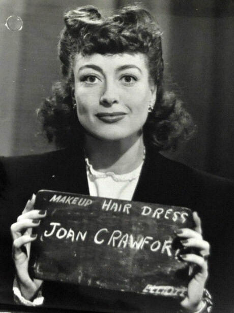 1944. Makeup/hair/wardrobe test for 'Mildred Pierce.'