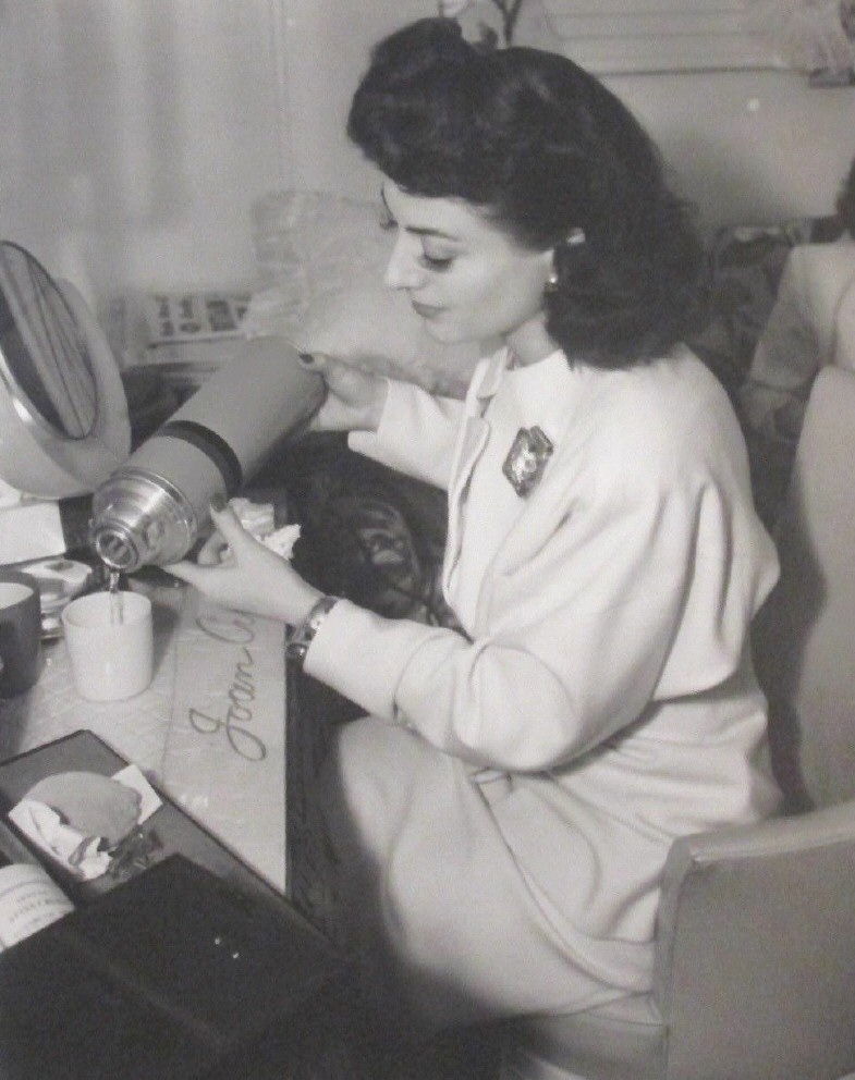 1941. On the set of 'When Ladies Meet.'