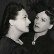 1940. Film still from 'Susan and God' with Rose Hobart and Ruth Hussey. Includes lengthy press caption.
