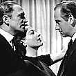 1941. Publicity for 'A Woman's Face,' with Conrad Veidt, left, and Melvyn Douglas.