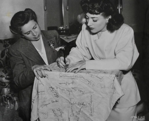 1941. 'When Ladies Meet.' An autograph for her wardrobe woman.