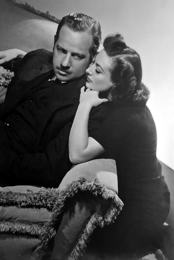 1941. Publicity for 'A Woman's Face' with Melvyn Douglas.