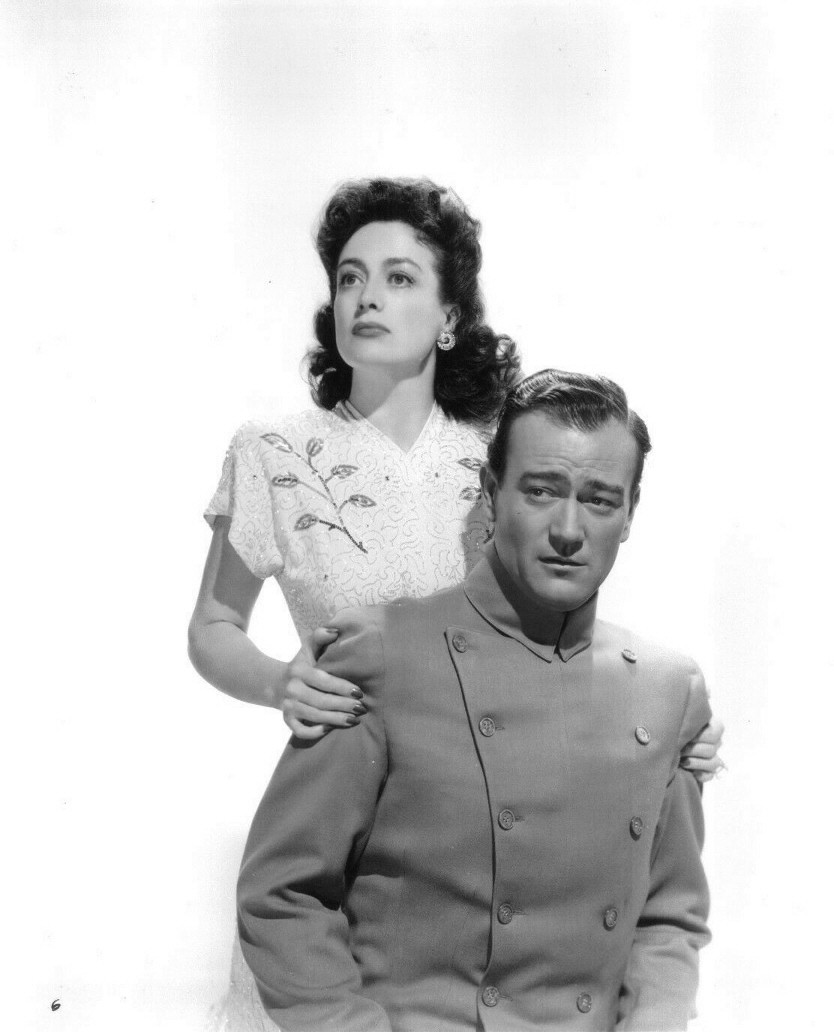 1942. Publicity for 'Reunion in France' with John Wayne.