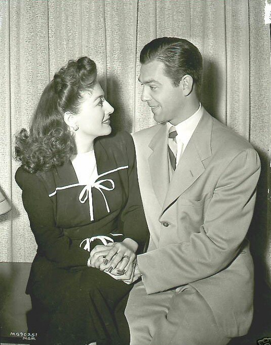 July 1942. Newlyweds Joan and Phillip Terry.