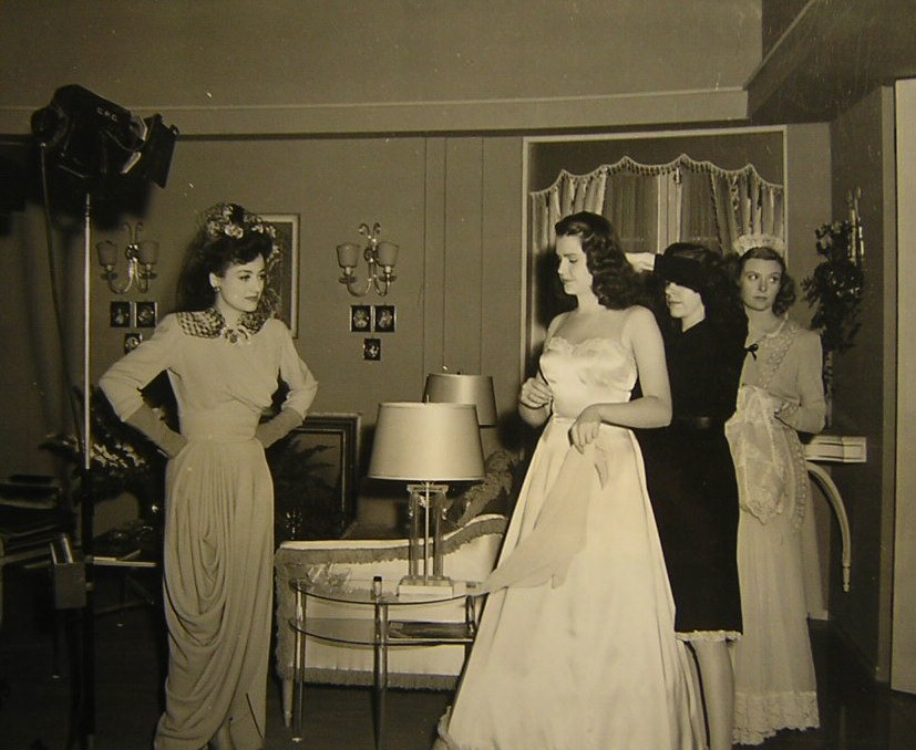 1942. 'They All Kissed the Bride' set with starlet Helen Parrish.