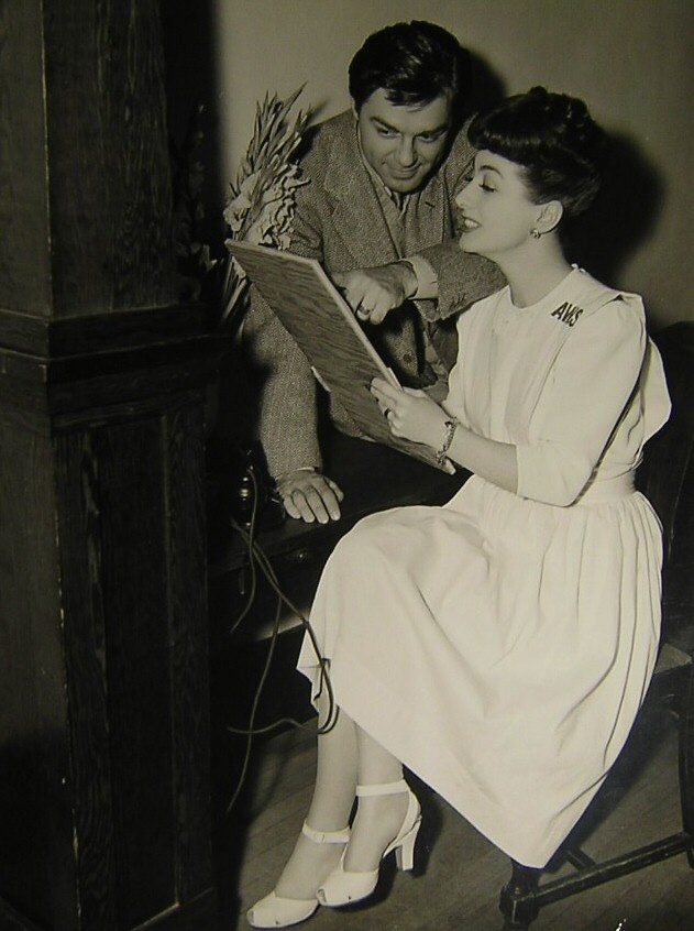 1943. With husband Philip Terry, working for the American Women's Voluntary Services.