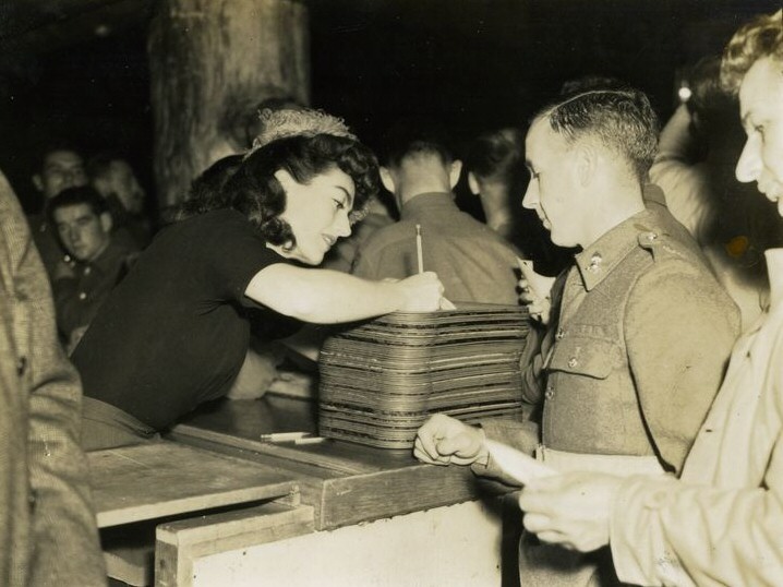 A 1944 appearance at LA's Hollywood Canteen.