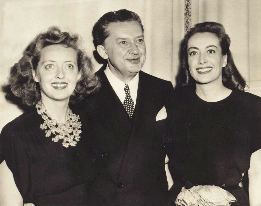 Circa 1944. With Bette Davis and Jean Hersholt.