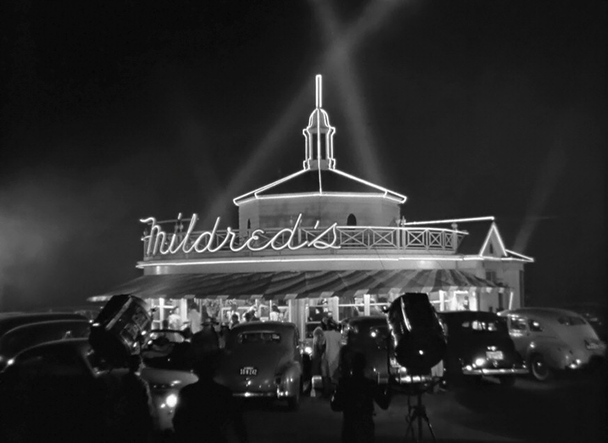 1945. Screen shot from 'Mildred Pierce.'