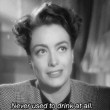 Two screen shots from 'Mildred Pierce.' ('I never used to drink at all...')