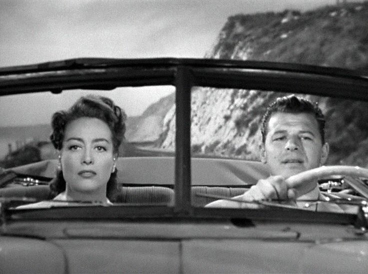 1945. 'Mildred Pierce' screen shot with Jack Carson.