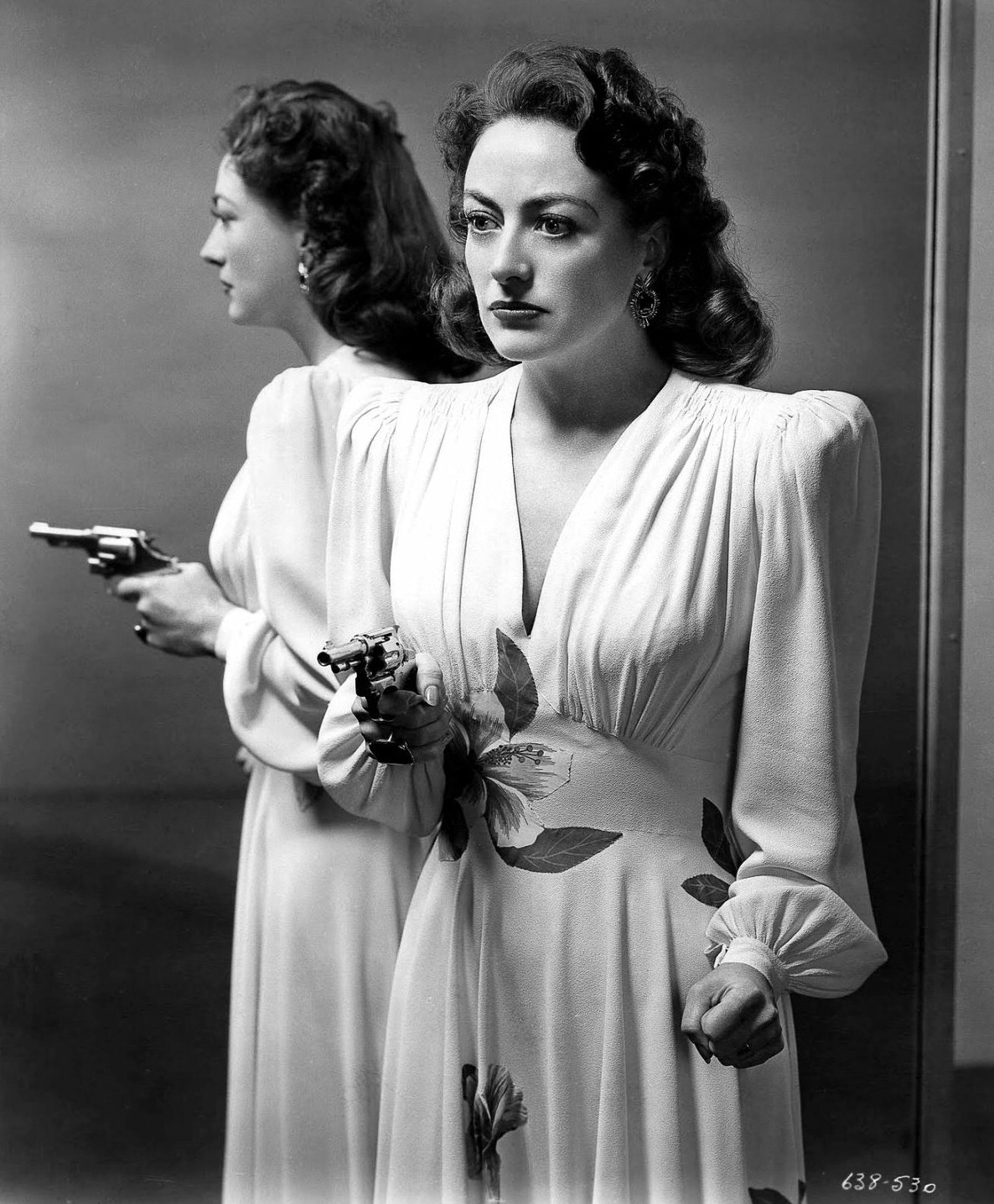 1945. Publicity for 'Mildred Pierce.'