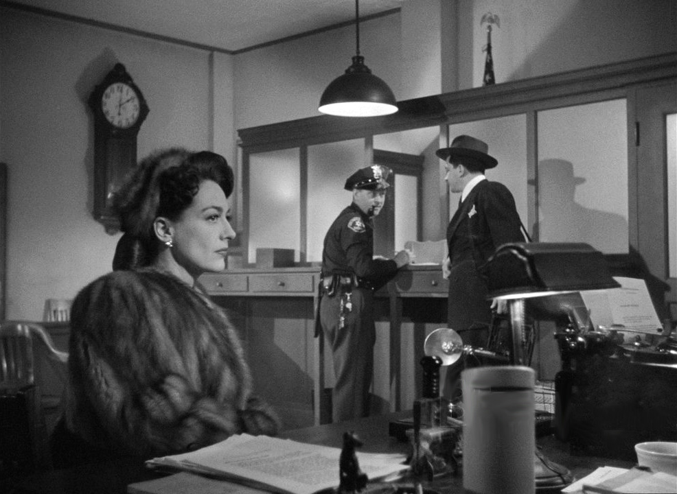 1945. Screen shot from 'Mildred Pierce.'