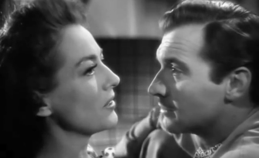 1945. 'Mildred Pierce.' With Zachary Scott.