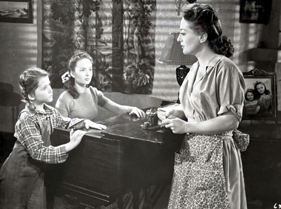 1945. 'Mildred Pierce.' With Jo Ann Marlowe and Ann Blyth.