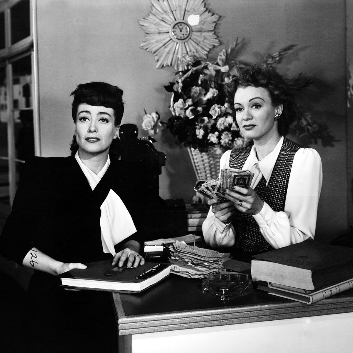 1945. 'Mildred Pierce.' With Eve Arden.