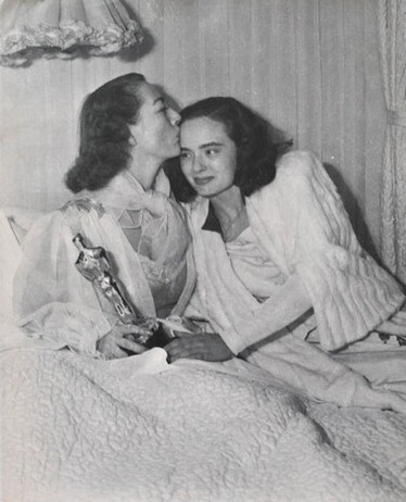 3/7/46. At home with Ann Blyth and Oscar.