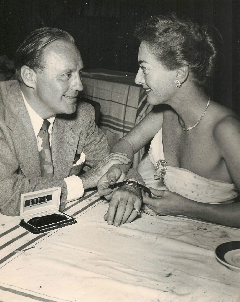 1947 with Jack Benny at the Photographer's Ball at Ciro's.