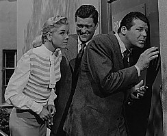 From left: Day, Dennis Morgan, Jack Carson in 'It's a Great Feeling.'