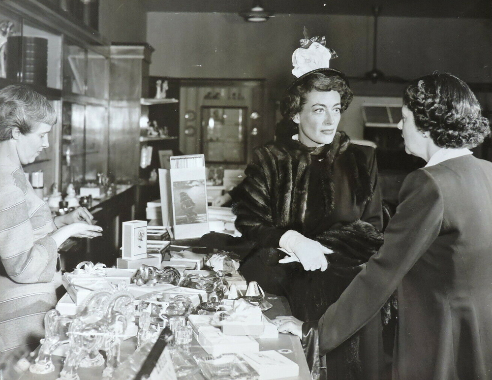 Circa 1949. At a Francis-Orr gift shop.