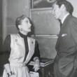 1950. With Mel Ferrer on the set of his film, 'Brave Bulls.'