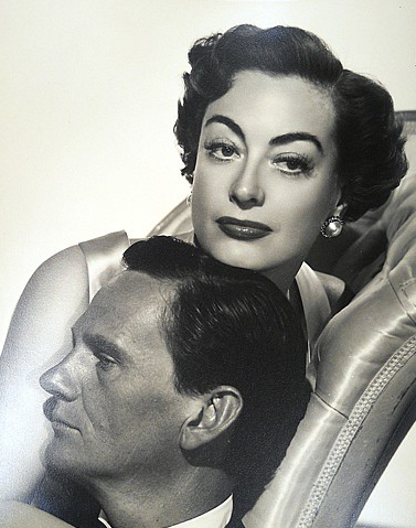 1950. 'Harriet Craig' publicity with Wendell Corey.