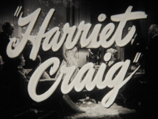 1950. 'Harriet Craig' title shot.