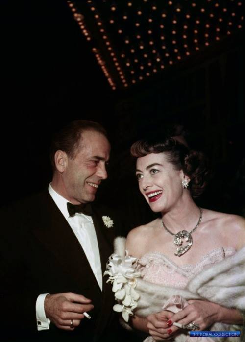 December 1952. With Humphrey Bogart at Mocambo.