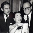 Circa 1952. At NYC's Bruno's Pen and Pencil with director David Miller and producer Joseph Kaufman.