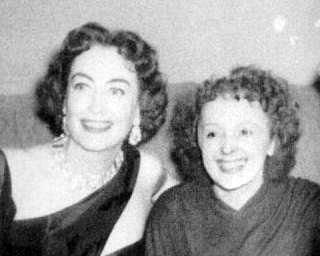 Circa 1952, with Edith Piaf.