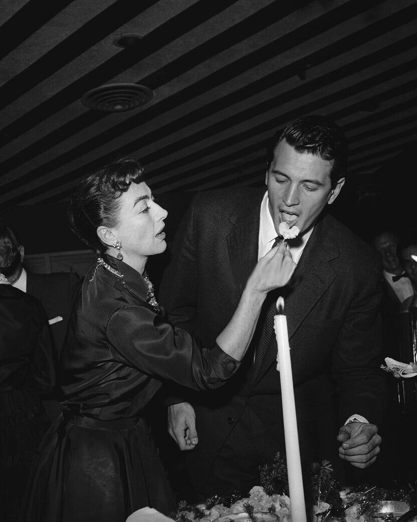 1954 with Rock Hudson.