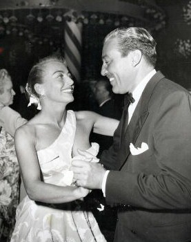 August 1951. With Cesar Romero at Mocambo.