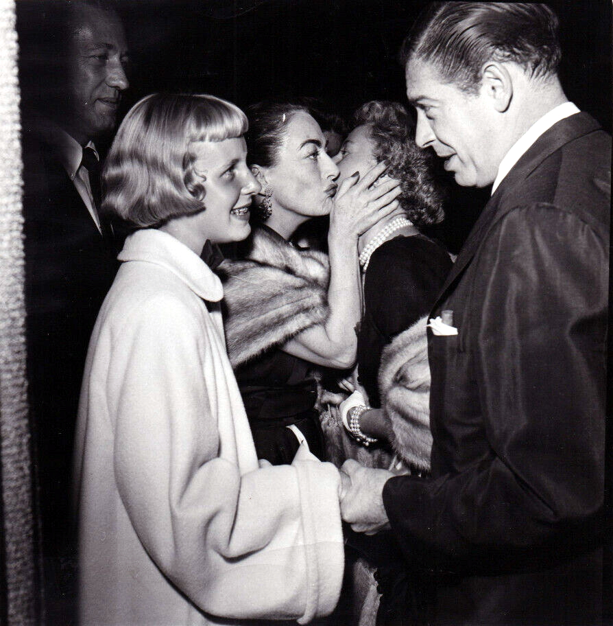 1952. At Ciro's with Nicholas Ray, Christina, Barbara Stanwyck, and Milton Berle.