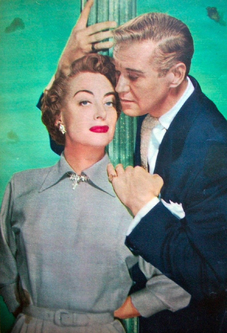 1952. Publicity for 'This Woman Is Dangerous,' with David Brian.