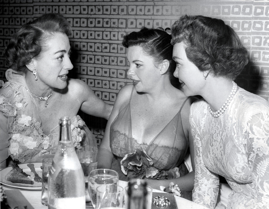 April 21, 1952. At Romanoff's after Judy Garland's LA Philharmonic performance. With Judy and Jane Wyman.