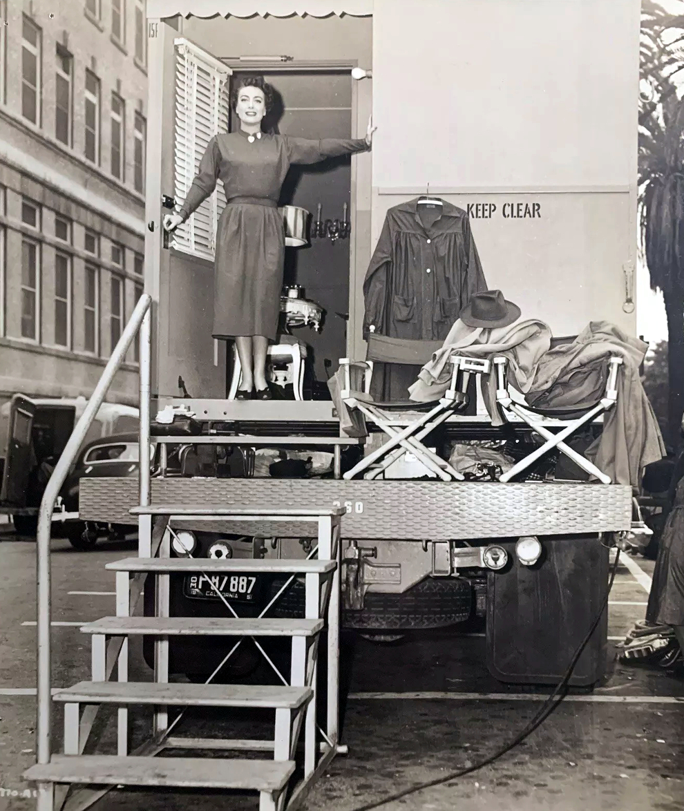 1952. 'This Woman Is Dangerous' dressing-room caravan.