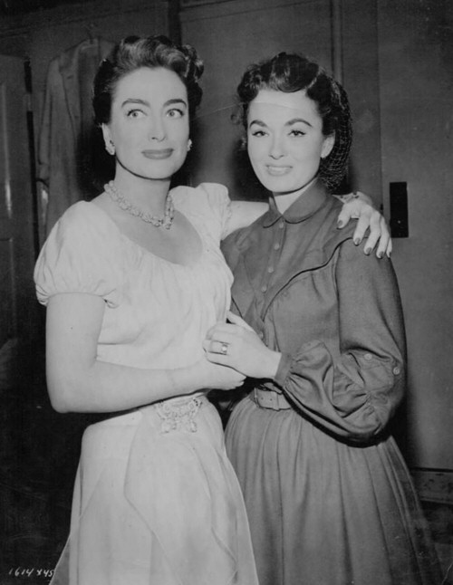 1953. With Ann Blyth on the set of 'All the Brothers Were Valiant.'